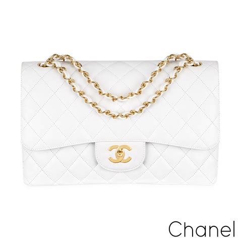 jumbo white chanel bag|chanel jumbo fashionphile.